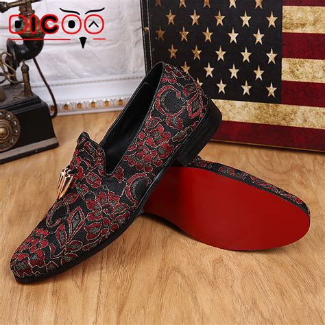 fake red bottoms mens dress shoes|red soled men's dress shoes.